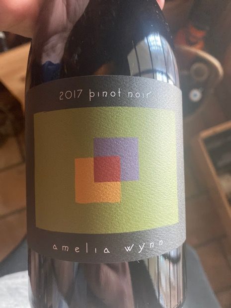 2017 Amelia Wynn Winery Pinot Noir, USA, Oregon, Willamette Valley ...