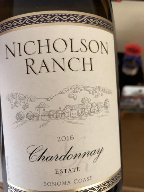 Nicholson Ranch Wine 2016 Nicholson Ranch Chardonnay Estate Sonoma Coast, USA, California ...