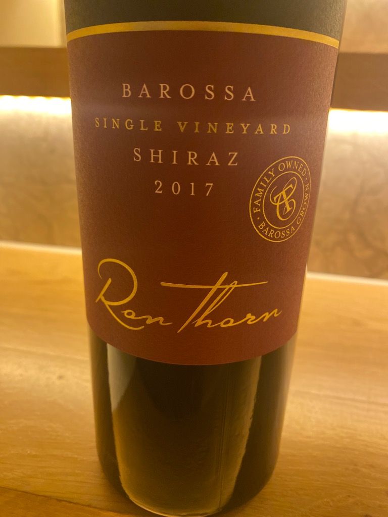 2018 ThornClarke Shiraz Ron Thorn, Australia, South Australia, Barossa