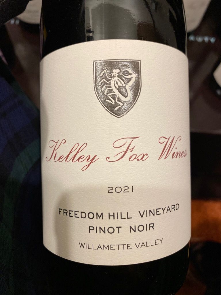 2021 Kelley Fox Wines Pinot Noir Freedom Hill Vineyard, USA, Oregon
