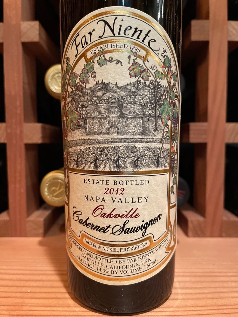 2012 Far Niente Cabernet Sauvignon Estate Oakville - CellarTracker