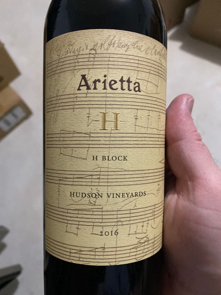 2000 Arietta Red Wine H Block Hudson Vineyards - CellarTracker