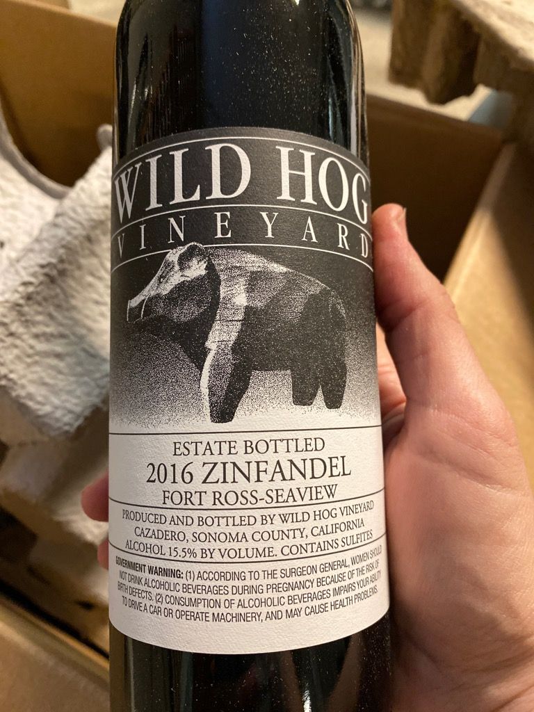 2016 Wild Hog Vineyard Zinfandel Estate, USA, California, Sonoma County