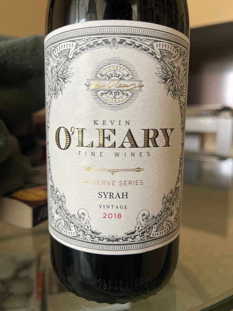 2020 Kevin O'Leary Syrah California, USA, California - CellarTracker