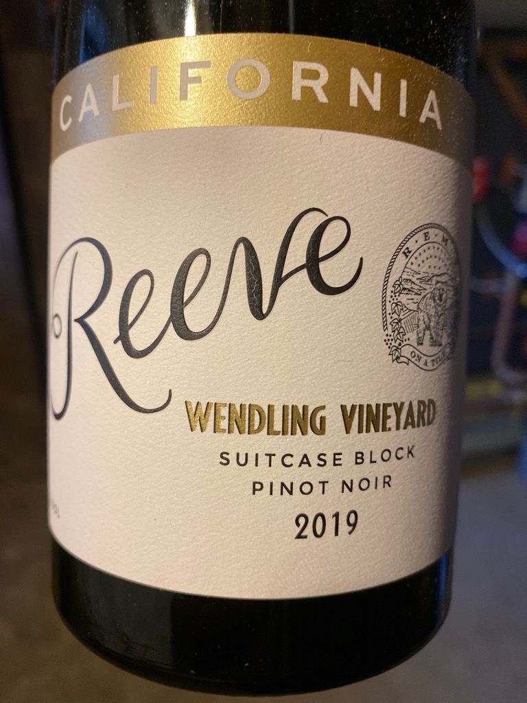 2021 Reeve Wines Pinot Noir Suitcase Block Wendling Vineyard, USA