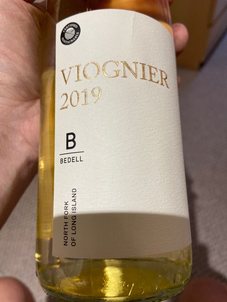 2019 Bedell Viognier, USA, New York, Long Island, North Fork
