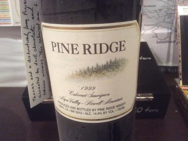 1999 Pine Ridge Vineyards Cabernet Sauvignon Howell ...