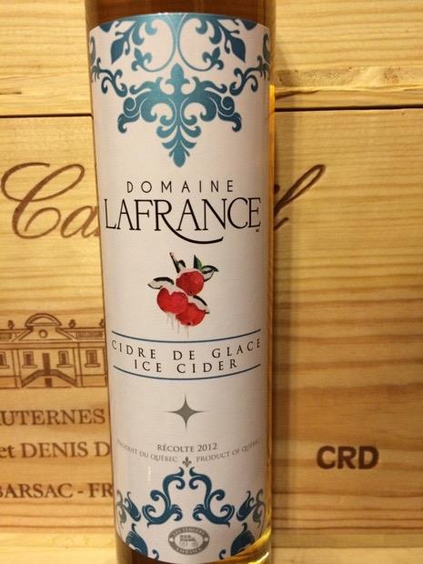 Domaine Lafrance cidre de glace du Québec