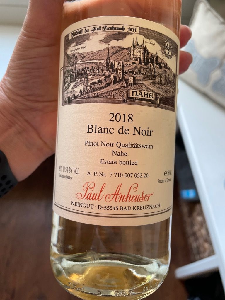 2018 Paul Anheuser Pinot Noir Blanc de Noir CellarTracker