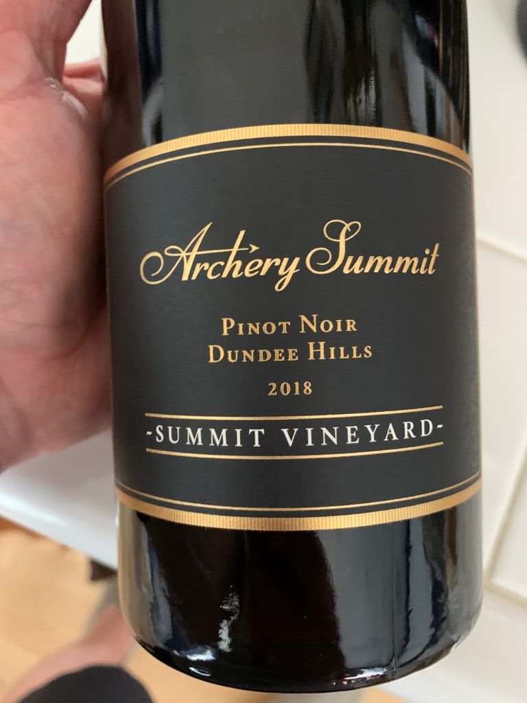 2018 Archery Summit Pinot Noir Summit Vineyard, USA, Oregon, Willamette