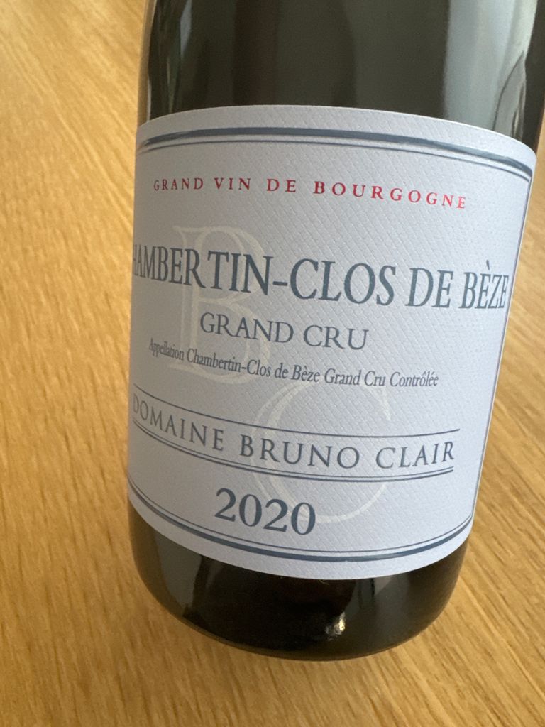 2020 Domaine Bruno Clair Chambertin-Clos de Bèze - CellarTracker
