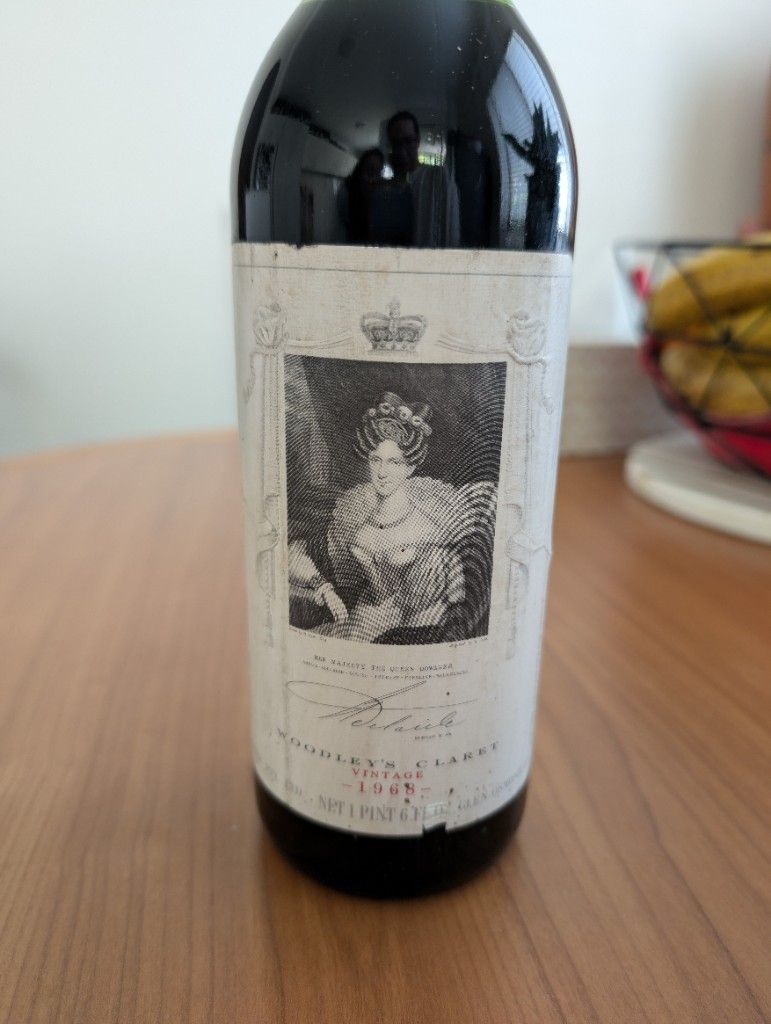 1986 Woodley's Cabernet Sauvignon Queen Adelaide Claret