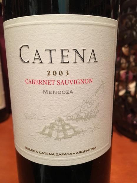 2003 Bodega Catena Zapata Cabernet Sauvignon Catena, Argentina, Mendoza ...