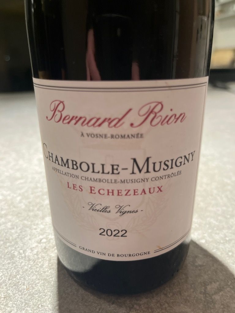 2022 Domaine Armelle et Bernard Rion Chambolle-Musigny Les Echezeaux ...