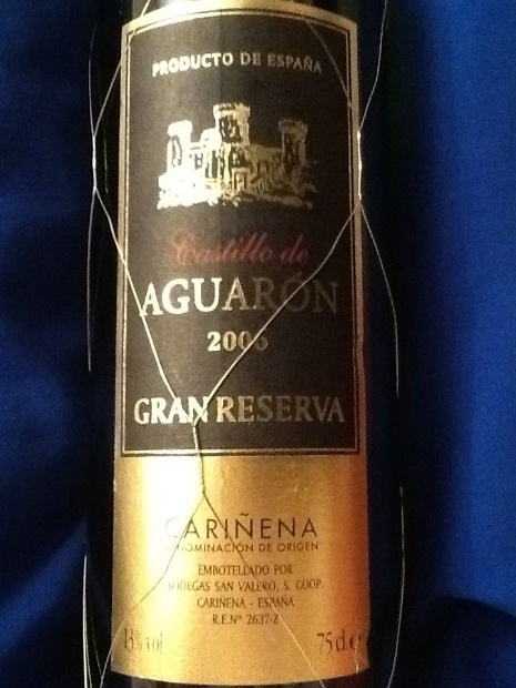 Castillo De Aguaron Gran Reserva Carinena 2011 2004 Castillo De Aguaron Cariñena Gran Reserva, Spain, Aragón, Cariñena