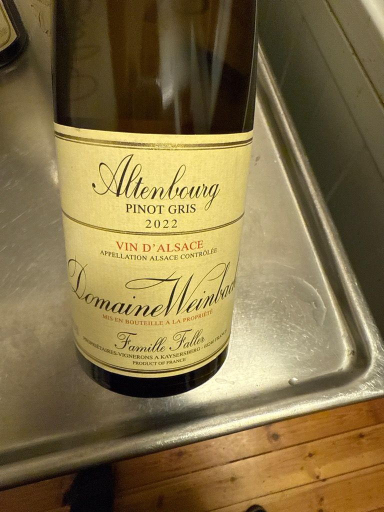 2022 Domaine Weinbach Pinot Gris Altenbourg - CellarTracker