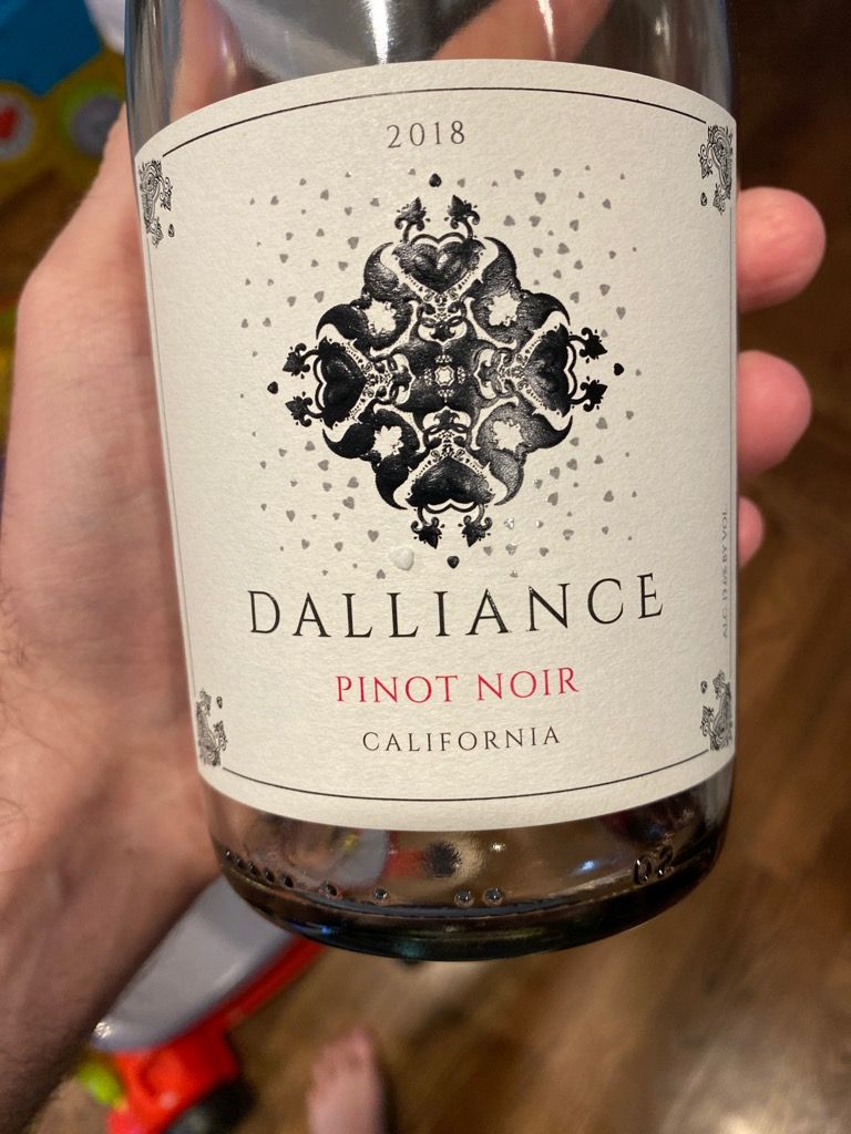 2018 Shannon Wine Company Pinot Noir Dalliance, USA, California