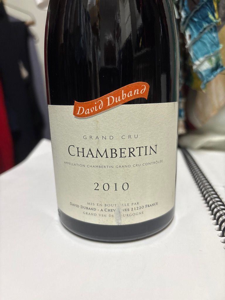 2014 David Duband Chambertin - CellarTracker