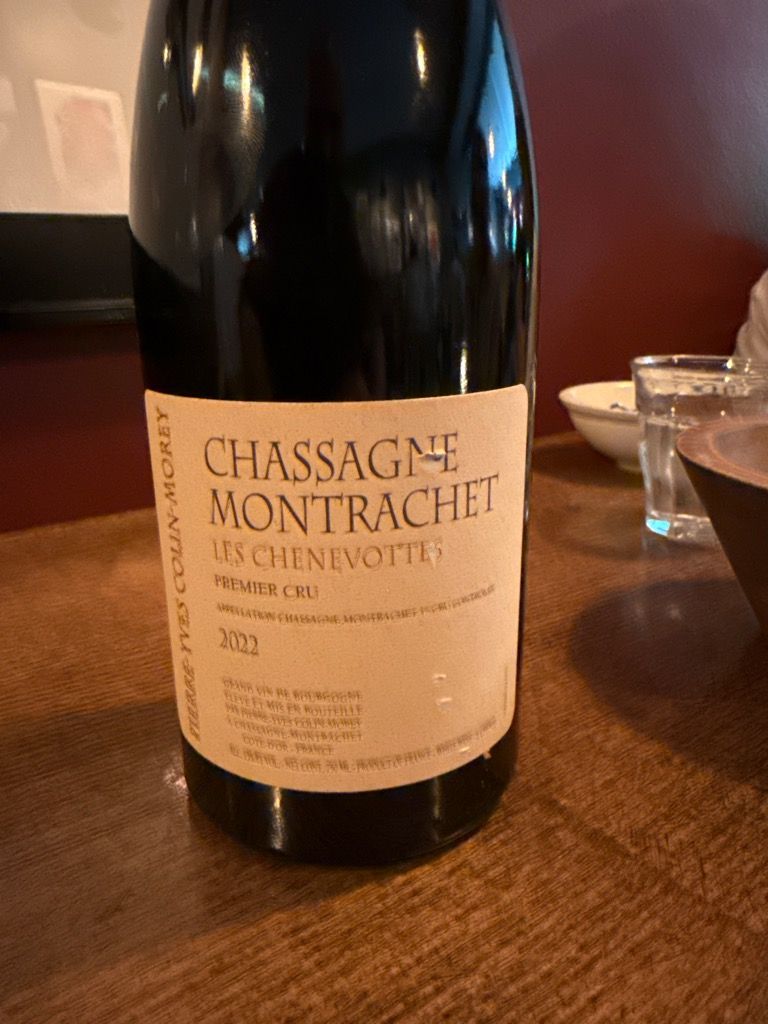 ワイン Chassagne-Montrachet Premier Cru 2010 2010 Pierre-Yves Colin-Morey Chassagne-Montrachet 1er Cru Les