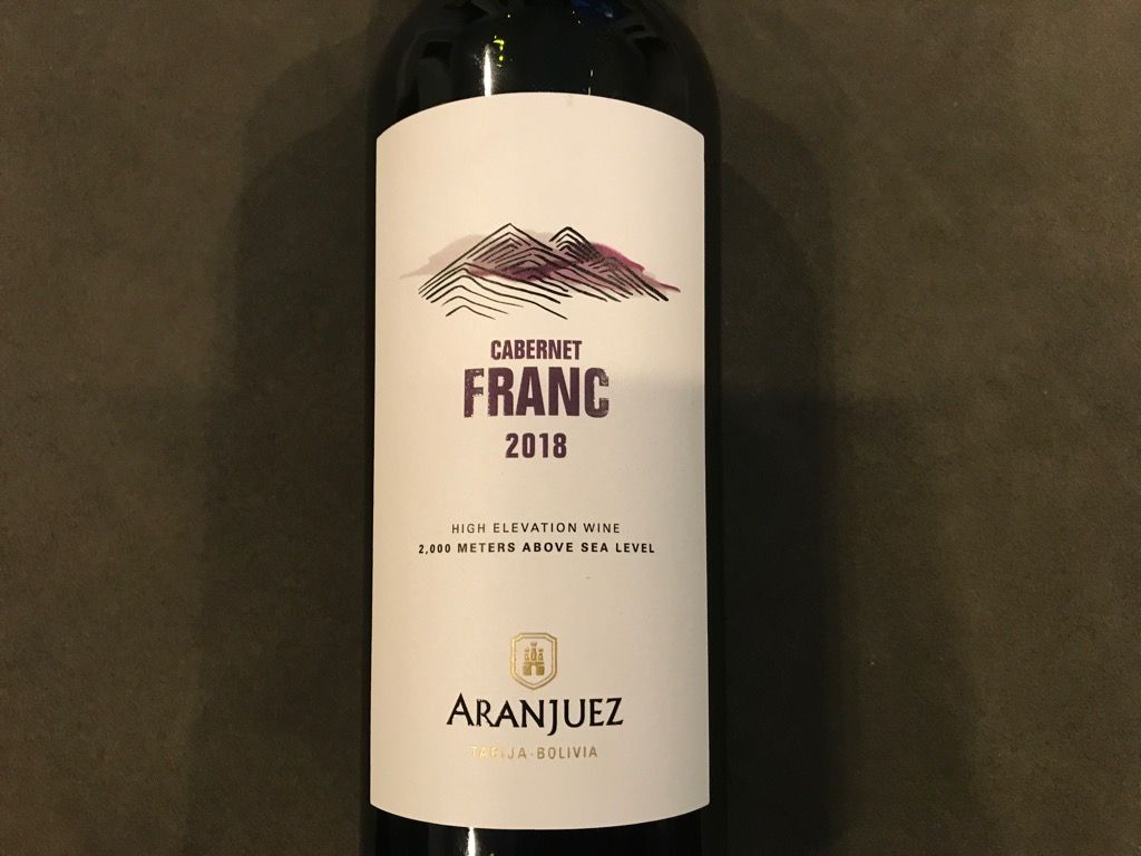 2020 Aranjuez Cabernet Franc - CellarTracker