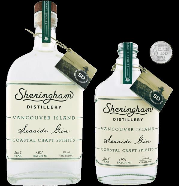 NV Sheringham Distillery Seaside Gin, Canada, British Columbia