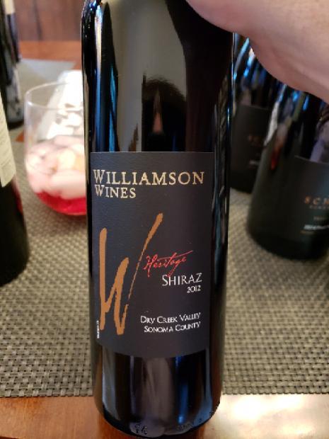 2011 Williamson Wines Shiraz Heritage, USA, California, Sonoma County ...