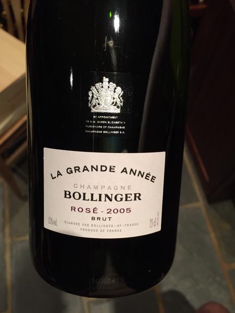 2005 Bollinger Champagne La Grande Année Rosé, France, Champagne 