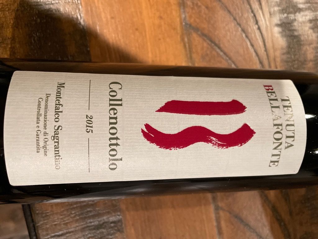 2015 Tenuta Bellafonte Montefalco Sagrantino Collenottolo, Italy ...