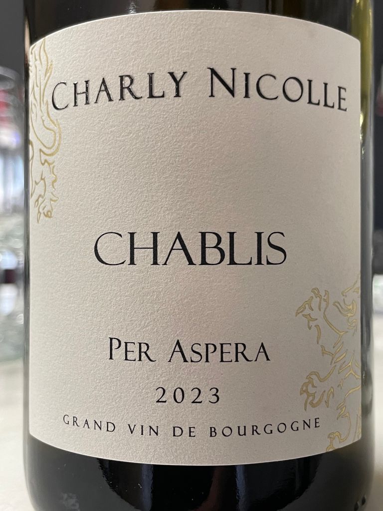 2023 Charly Nicolle Chablis Per Aspera - CellarTracker