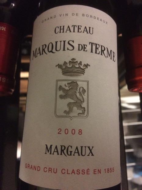 2008 Château Marquis De Terme France Bordeaux Médoc Margaux
