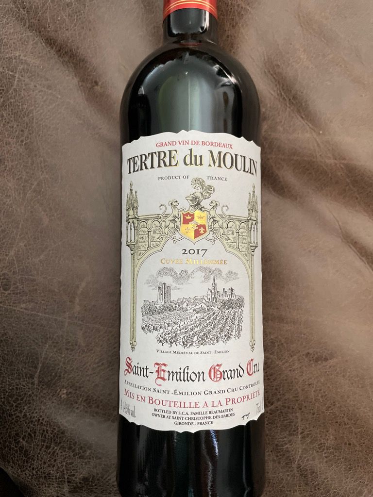 2017 Tertre du Moulin, France, Bordeaux, Libournais, St. Émilion Grand