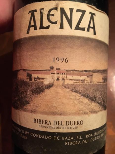Alenza Ribera del Duero Crianza 1995年 1996 Condado de Haza Ribera del Duero Alenza Gran Reserva