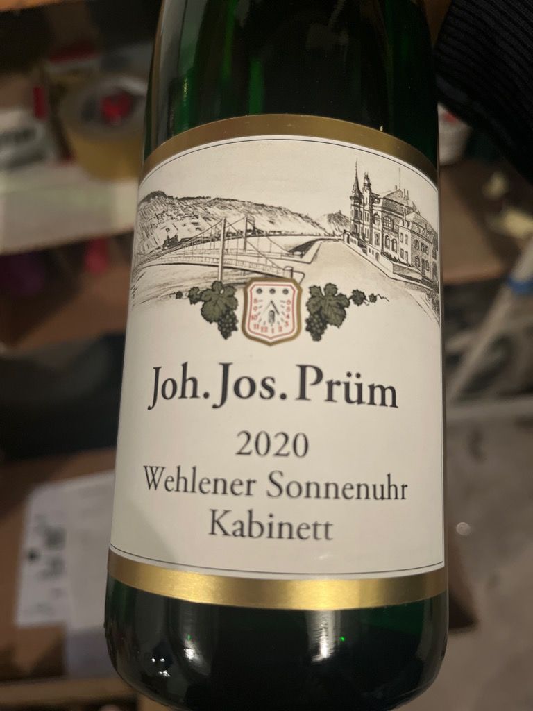 J.J. Prum, Wehlener Sonnenuhr Riesling Kabinett, Wehlen, 2009