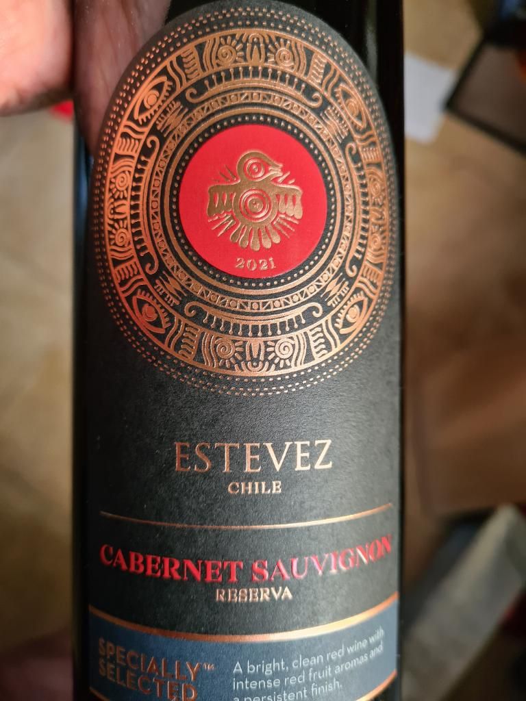 2021 Estevez Cabernet Sauvignon Reserva, Chile, Central Valley ...