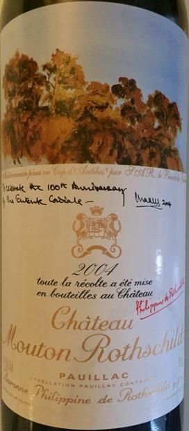 2004 Château Mouton Rothschild - CellarTracker