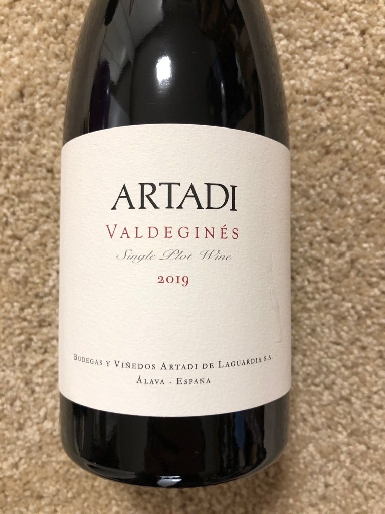 2019 Artadi Rioja Valdegines, Spain, La Rioja, La Rioja Alavesa, Rioja ...