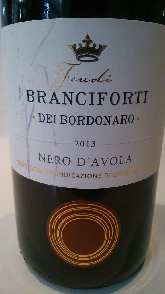 2013 feudi branciforti dei bordonaro nero d avola terre siciliane