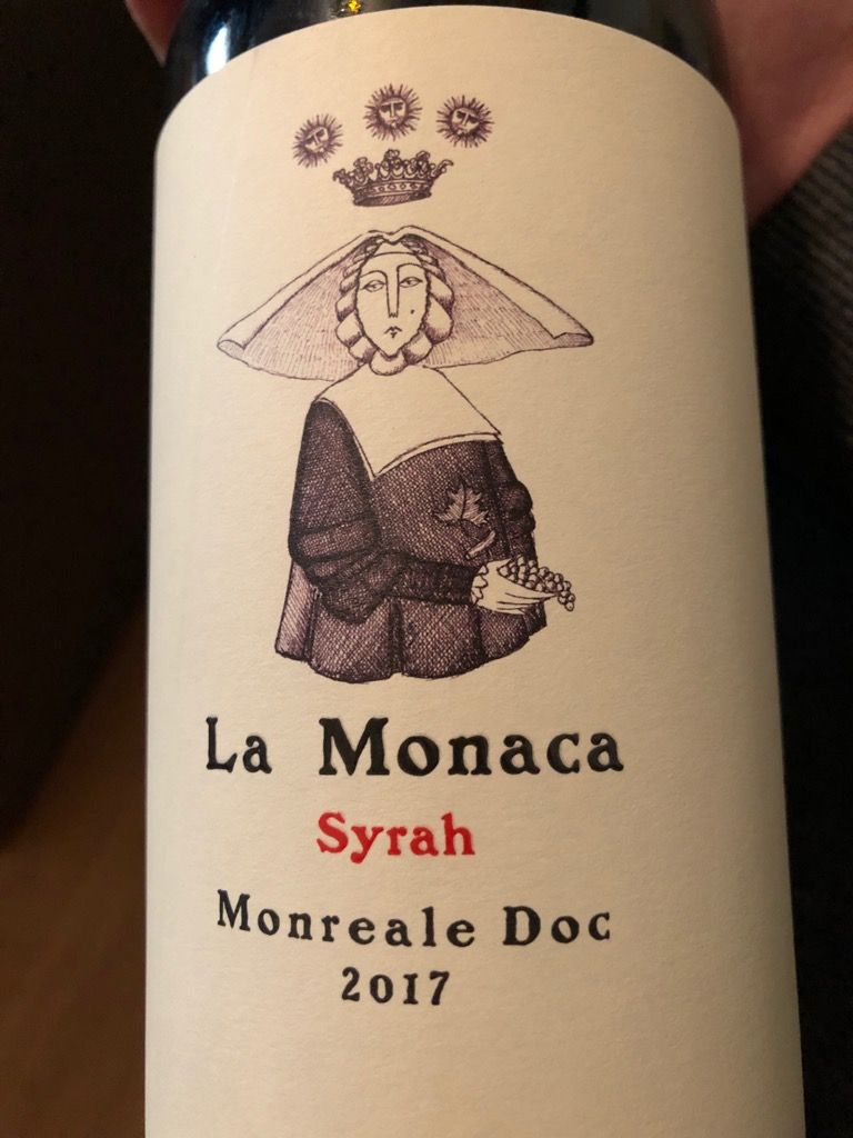 2017 Sallier de la Tour Syrah La Monaca, Italy, Sicily, Monreale