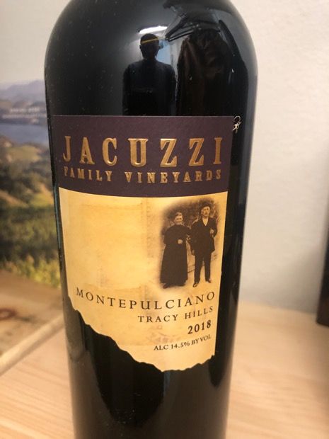 2018 Jacuzzi Family Vineyards Montepulciano, USA, California, Central ...