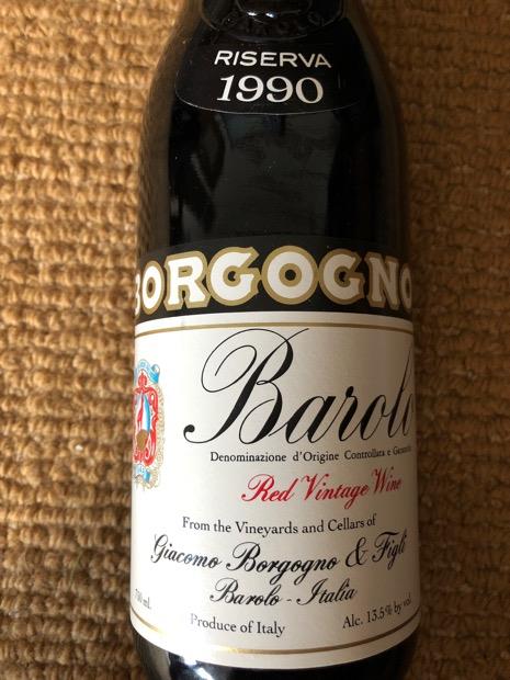 1990 Giacomo Borgogno & Figli Barolo Riserva - CellarTracker