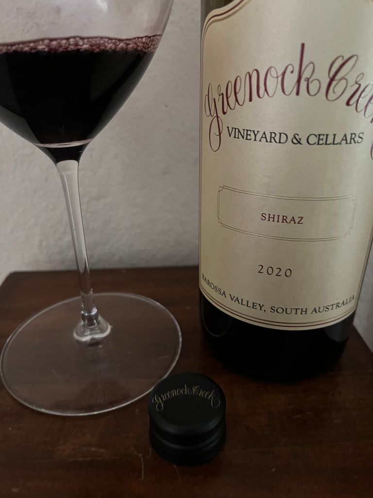 2020 Greenock Creek Shiraz - CellarTracker