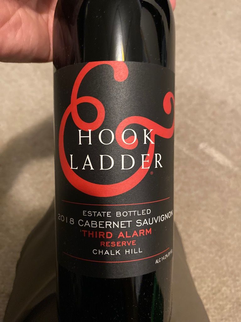 hook and ladder chalk hill cabernet 2018