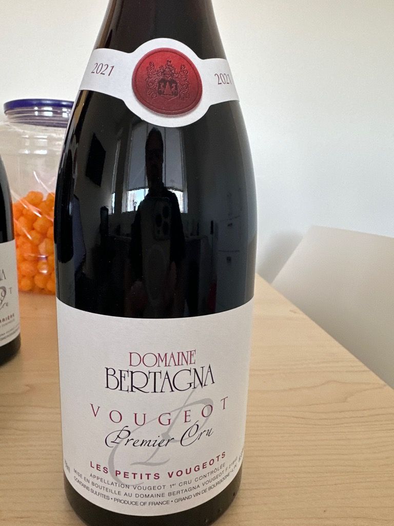 1989 Domaine Bertagna Vougeot 1er Cru Les Petits Vougeots