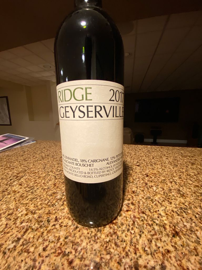 2017 Ridge Geyserville - CellarTracker
