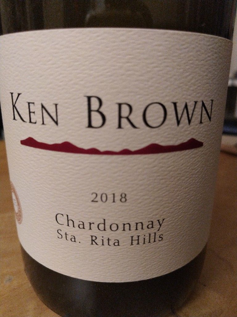 2018 Ken Brown Chardonnay, USA, California, Central Coast, Sta. Rita ...
