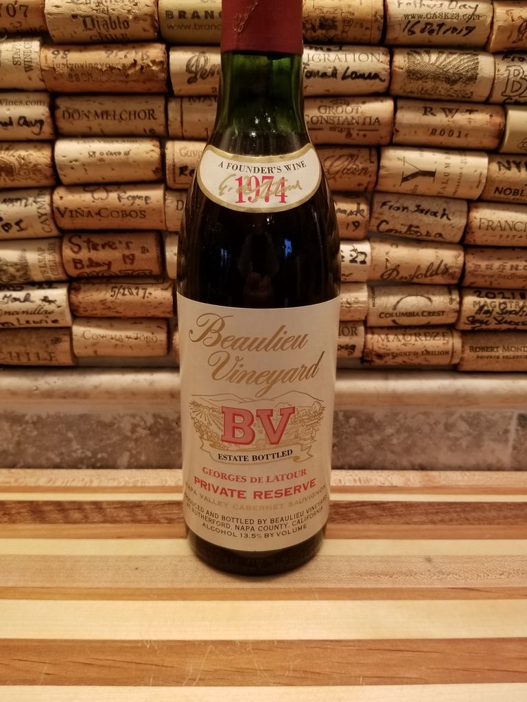 1974 Beaulieu Vineyard Cabernet Sauvignon Georges de Latour