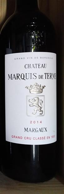 2020 Château Marquis de Terme - CellarTracker