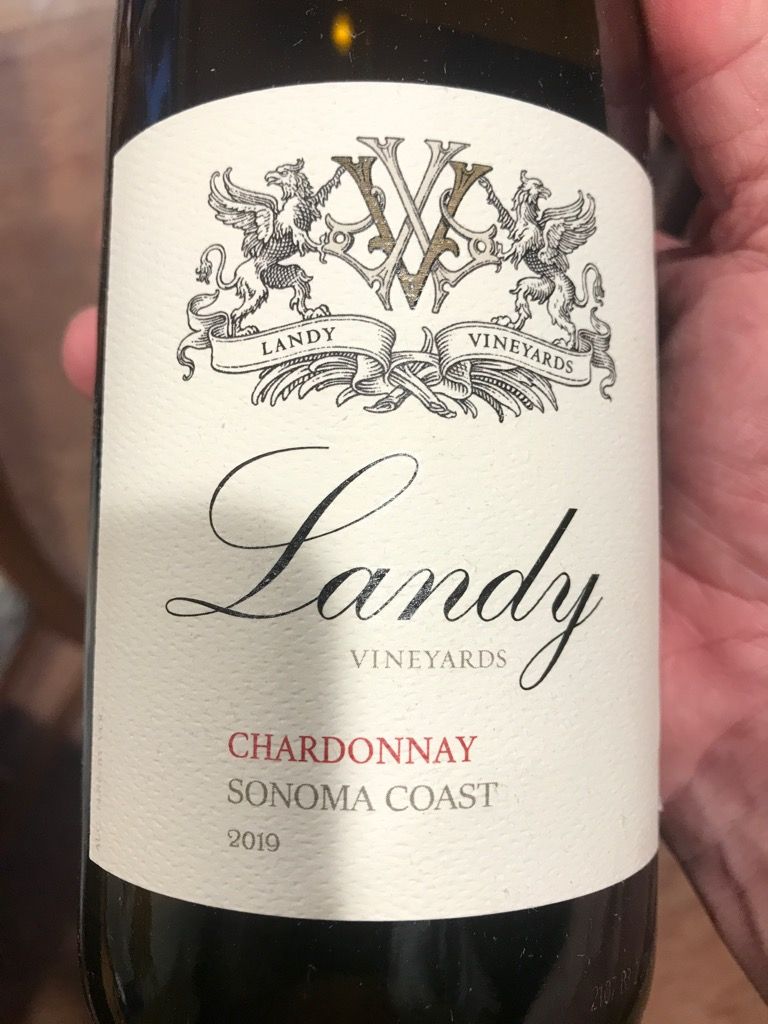 2019 Landy Family Vineyards Chardonnay, USA, California, Sonoma County