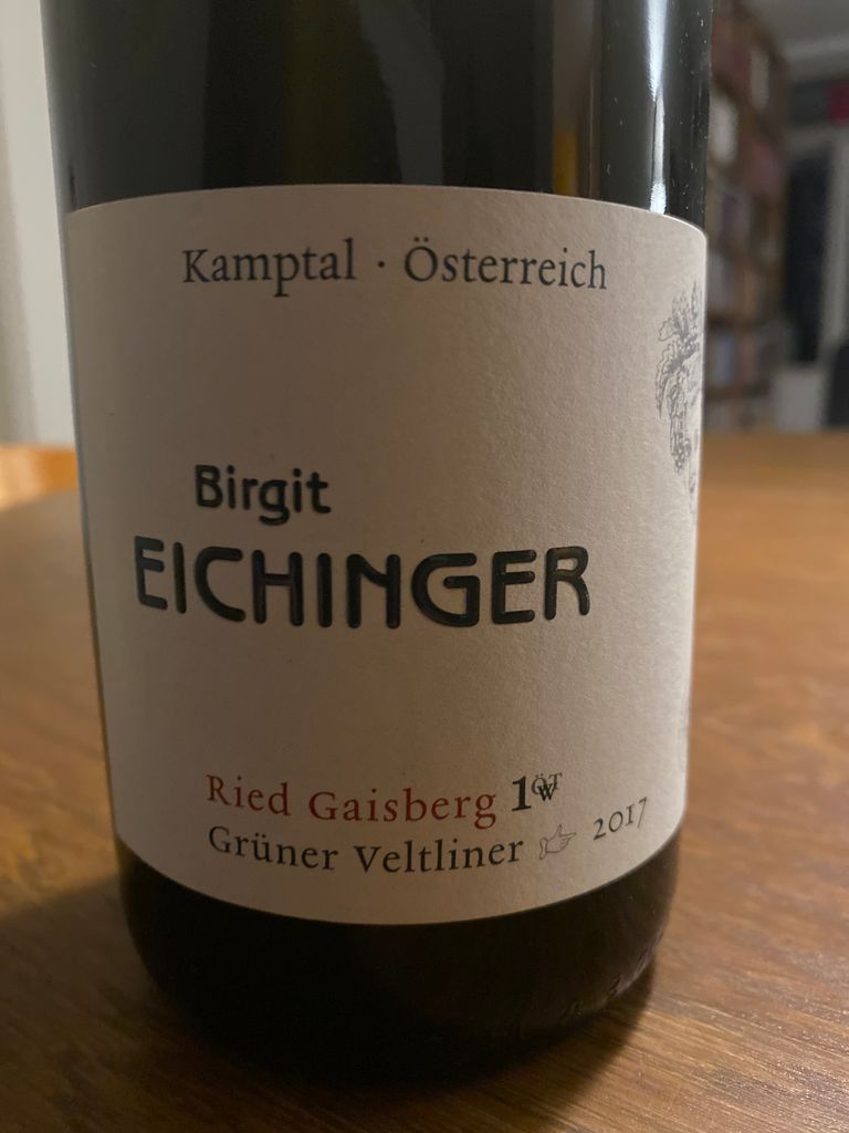 2017 Birgit Eichinger Grüner Veltliner 1ÖTW Ried Gaisberg, Austria ...