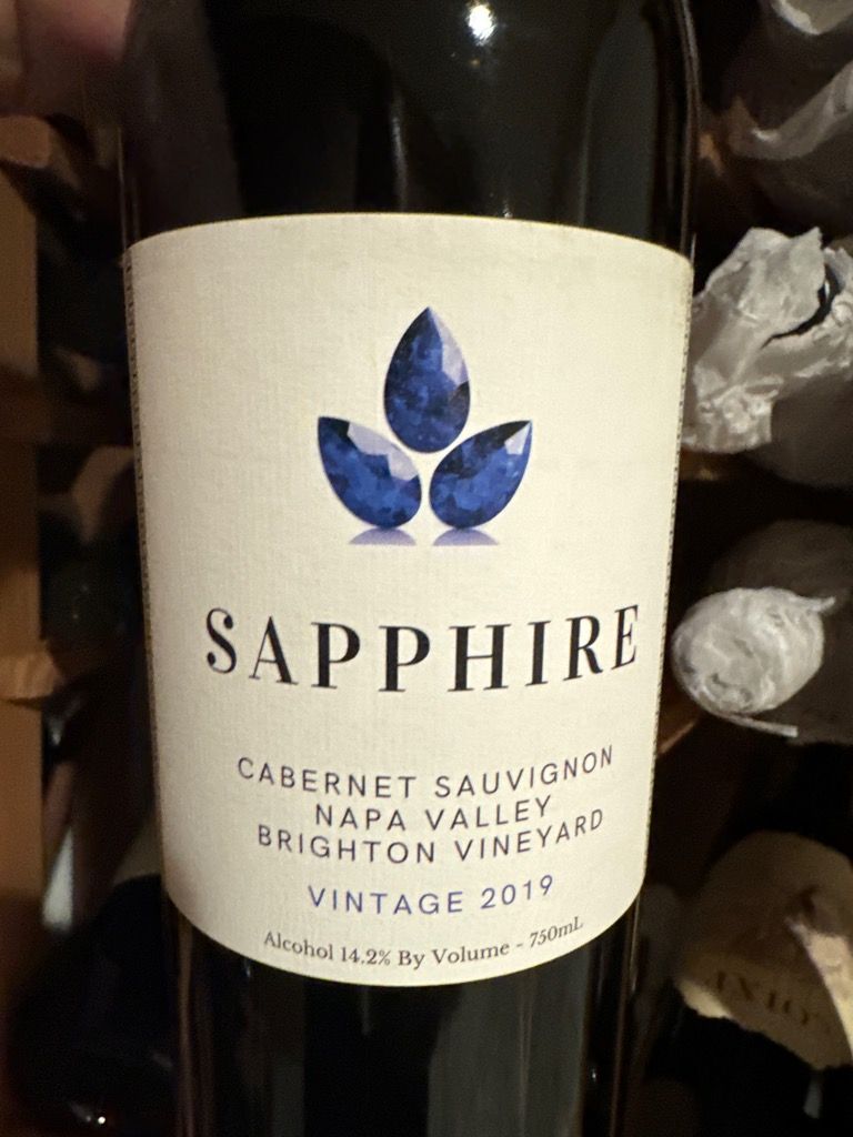 Saphite Label 2019 Backstage Cabernet Sauvignon Sapphire Brighton Vineyard, USA ...